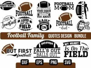 Football Family SVG Bundle Vectorency Today's Deals