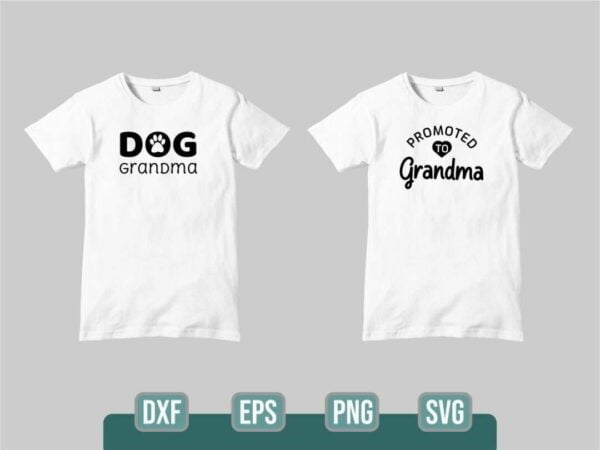 Grandma T shirt Design Bundle 5 Vectorency Grandma T-shirt Design SVG Bundle