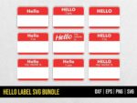 Hello Label SVG Bundle
