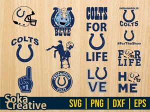 Indianapolis Colts SVG Bundle Cricut Files