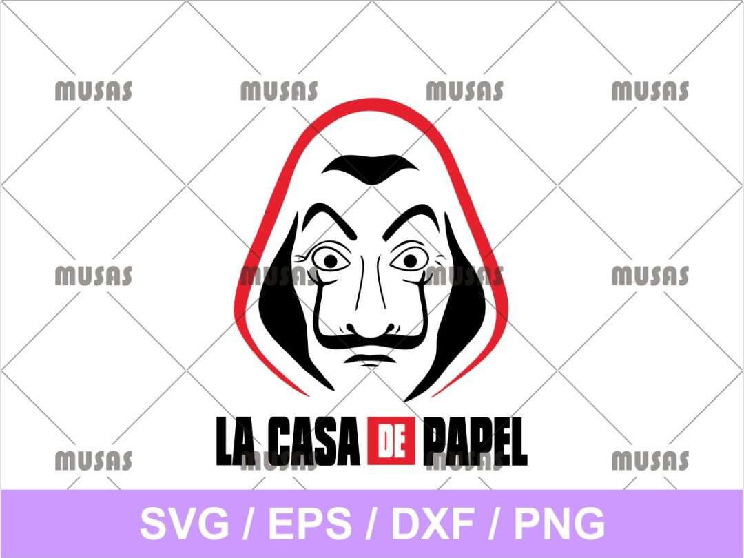 Download La Casa De Papel Mask Svg Vectorency