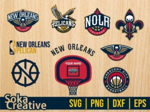 New Orleans Pelicans SVG Bundle Cricut File