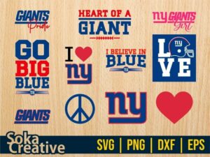 New York Giants SVG Bundle