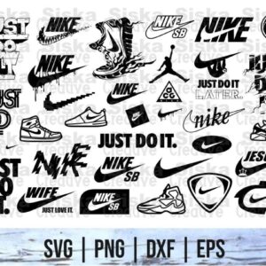 Nike Logo SVG Bundle nike drip nike jesus shoes