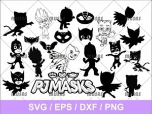 PJ Mask SVG Bundle Cut File png transparent