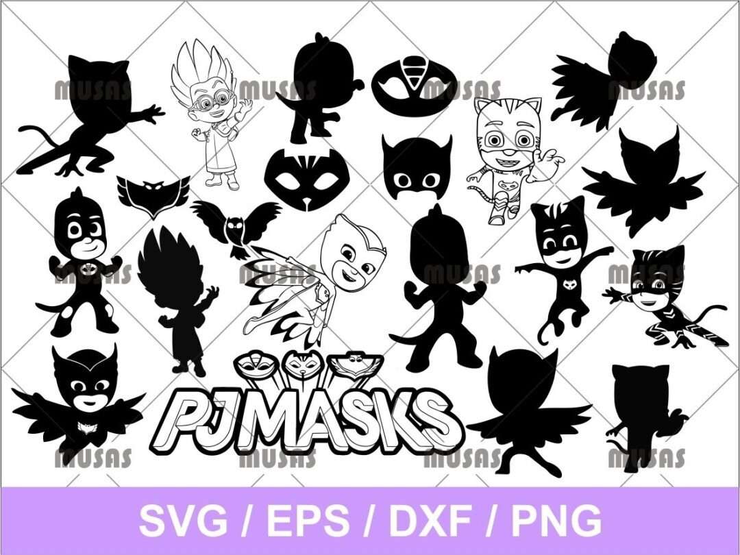 PJ Mask SVG Cut File | Vectorency