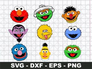 Sesame Street Characters SVG Bundle