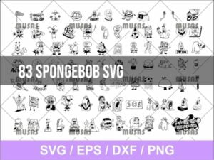 Spongebob svg bundle cricut file