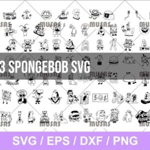 Spongebob svg bundle cricut file