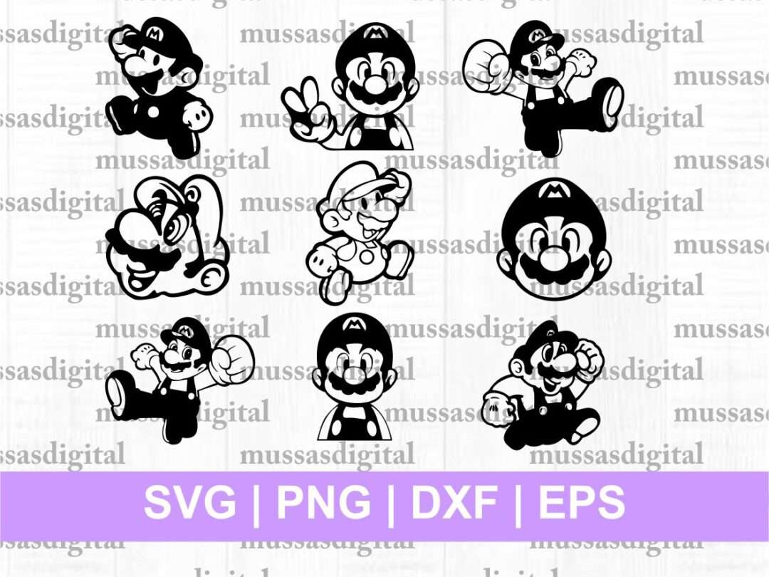 Free Free 233 Silhouette Super Mario Svg Free SVG PNG EPS DXF File