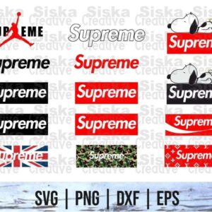 Supreme Logo SVG Bundle