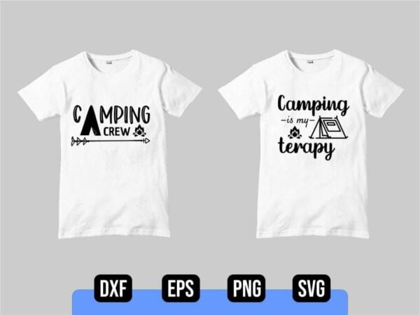 T SHIRT 2 CAMPING Vectorency Camping SVG Bundle
