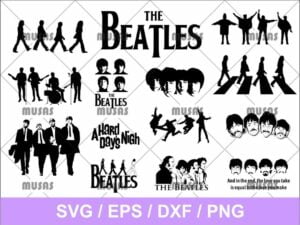 The Beatles SVG Bundle Cricut Files