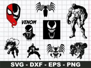 Venom SVG Bundle Cricut File Vector
