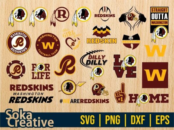 Washington Football Team Redskins SVG Cricut Vector File