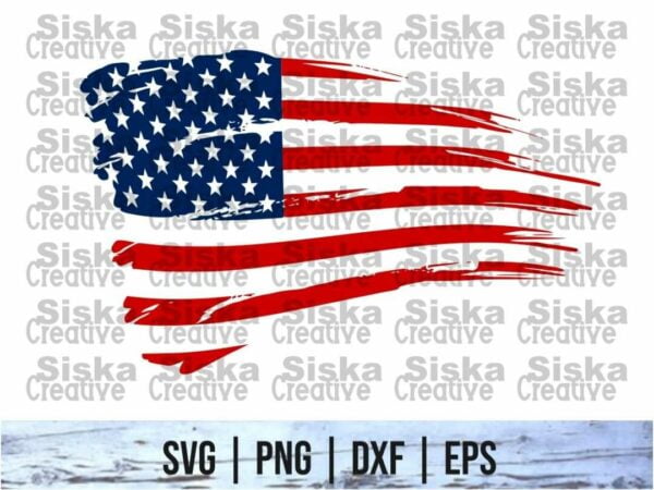 distressed american flag svg Vectorency Distressed American Flag SVG