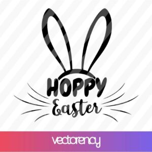 hoppy easter svg cut file cricut