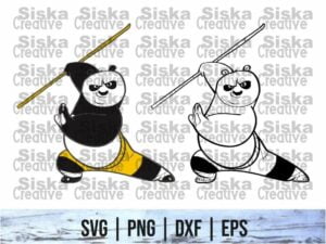 kung fu panda SVG Cricut