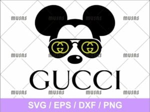mickey gucci svg Vectorency Famous Logo