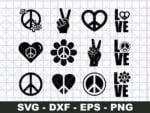 peace sign svg bundle