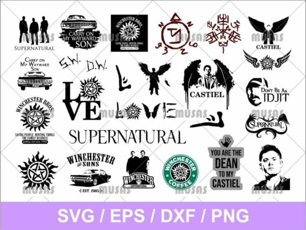 supernatural svg bundle Vectorency Supernatural SVG Bundle