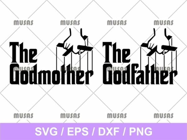 the godfather svg the godmother svg
