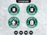 BTS RM Starbucks SVG