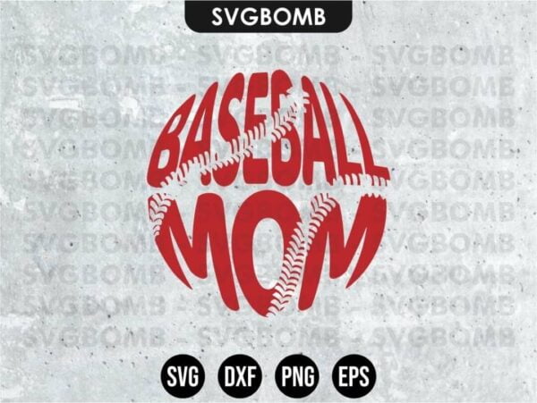 Baseball Mom SVG Cricut Files