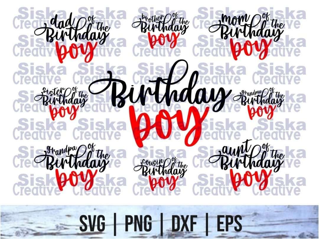 Download Birthday Boy Svg Bundle Vectorency