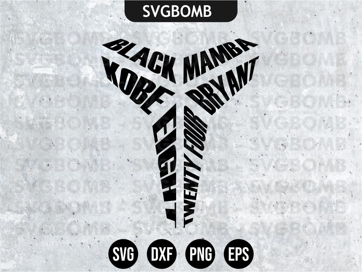 kobe bryant logo black