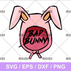 De Bad Bunny Logo SVG Cut File