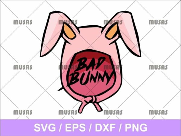 De Bad Bunny Logo SVG Cut File