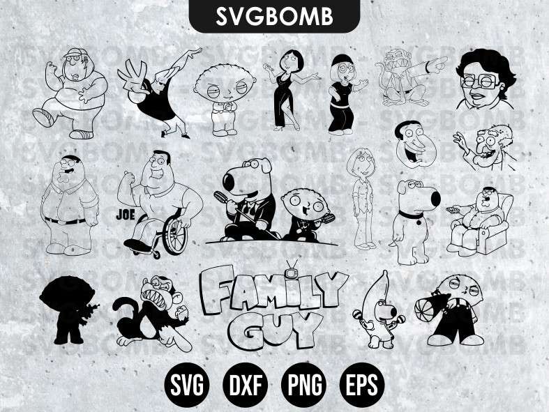 Family Guy Svg Bundle Vectorency