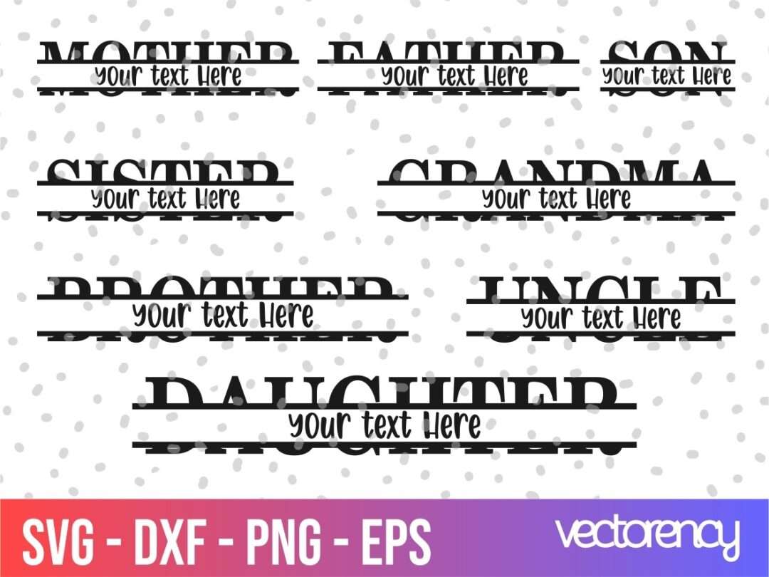 Free Free 231 Family Split Monogram Svg SVG PNG EPS DXF File