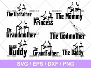 Godfather Family SVG Bundle Cricut File