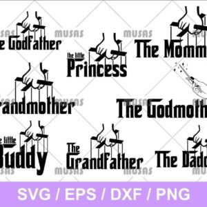 Godfather Family SVG Bundle Cricut File