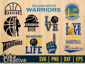 Golden State Warriors svg cricut file vector