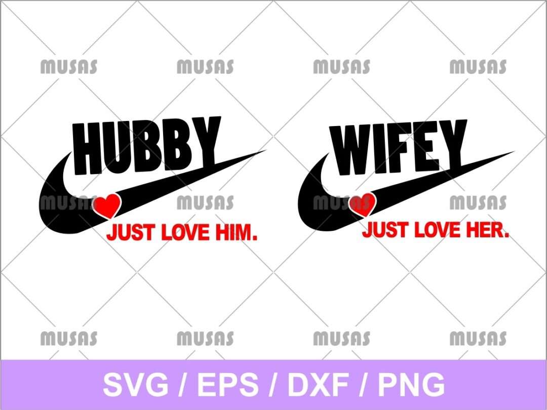 Download Hubby And Wifey Nike Svg Vectorency
