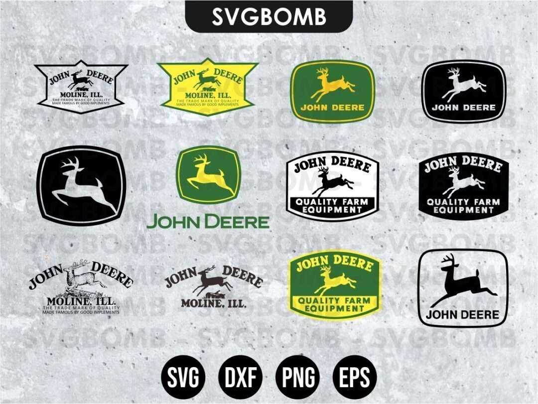 John Deere SVG Logo File For Cricut, Vector Cut File - Svg Baby
