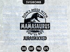 Jurassic Park mamasaurus svg cricut file vector