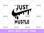 Just hustle Nike svg