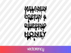 Melanin Poppin SVG Cut File