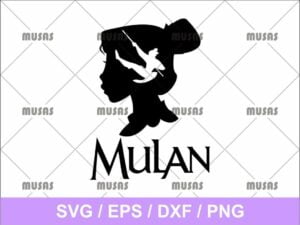 Mulan disney svg cut file