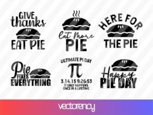 National Pie Day SVG Bundle cricut file