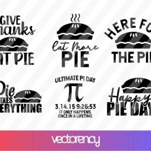 National Pie Day SVG Bundle cricut file