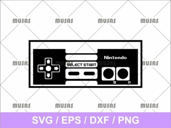Nintendo NES Controller SVG Cricut File