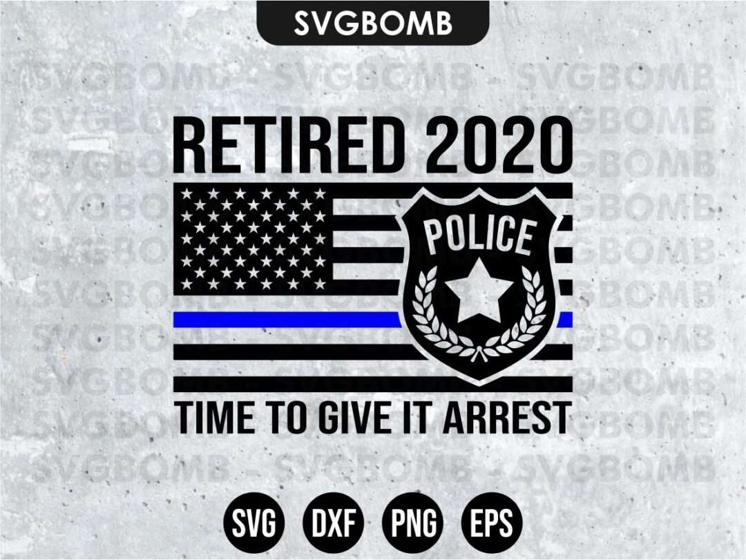 Police Retirement Svg Vectorency