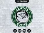 Santas Coffee Starbuck SVG