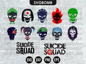 Suicide Squad Bundle SVG Cricut File Vector