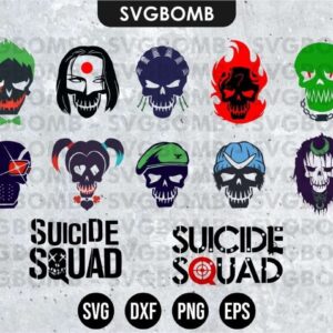 Suicide Squad Bundle SVG Cricut File Vector